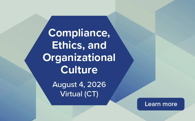 2026 Compliance, Ethics, and Organizational Culture