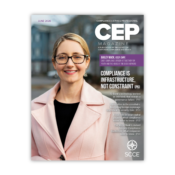 June 2026 Member-exclusive CEP Magazine is now available | Read it now