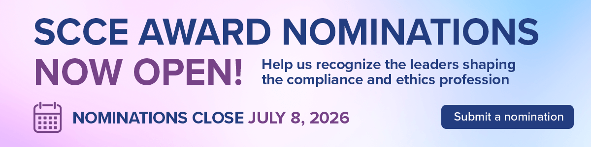 SCCE Award Nominations | Submit a nomination