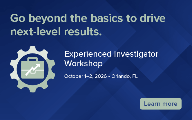 Register for SCCE's Experienced Investigator Workshop! 