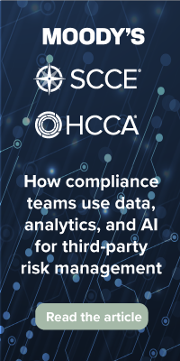 SCCE & HCCA Moody's How compliance teams use data, analytics, and AI for third-party risk management 