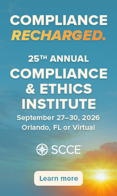 Join SCCE for the 25th Annual Compliance & Ethics Institute!