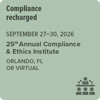 Join SCCE for the 25th Annual Compliance & Ethics Institute! 