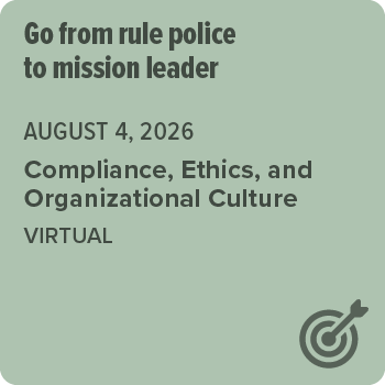 Join SCCE for the Compliance, Ethics, and Organizational Culture Conference! 
