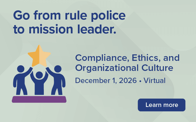 2026 December Compliance, Ethics, and Organizational Culture