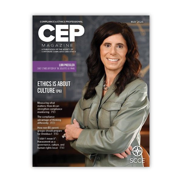 May 2026 Member-exclusive CEP Magazine is now available | Read it now