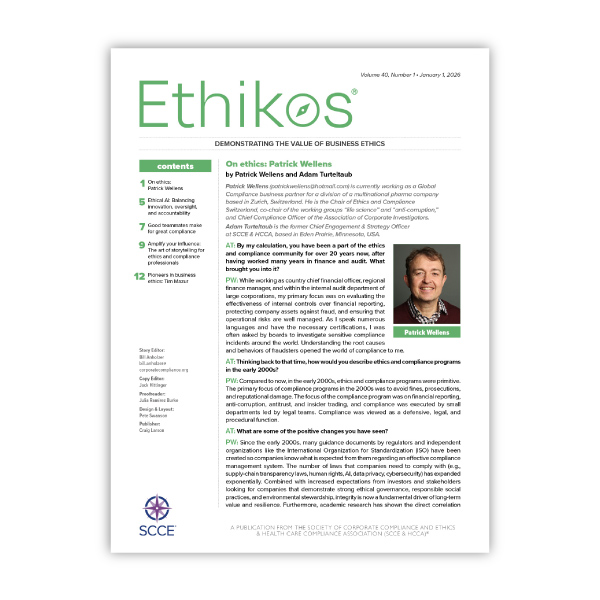 January 2026 Issue Member-Exclusive Newsletter Ethikos | Read it now